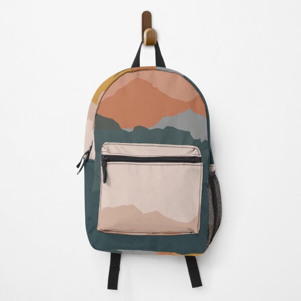 Item preview, Minimal abstract sunset mountains designed and sold by alienrabbit.