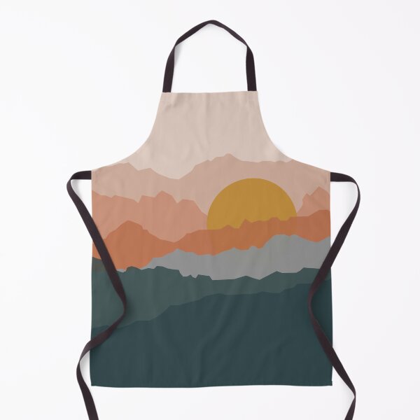 Item preview, Minimal abstract sunset mountains designed and sold by alienrabbit.
