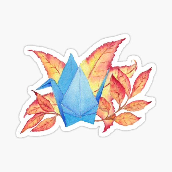 Item preview, Autumn Paper Crane designed and sold by Zoya Makarova.