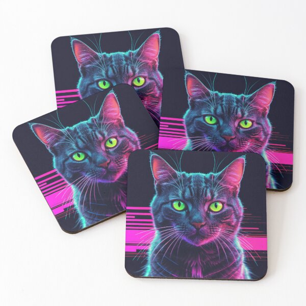 Item preview, Glitch Cat in Digital World designed and sold by RebelPaintBrush.