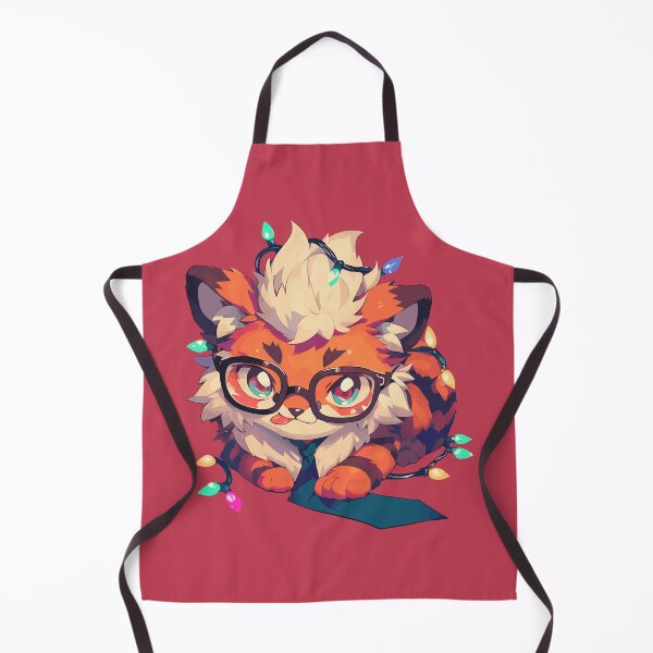Item preview, Fluffy tiger tangled in Christmas lights designed and sold by etherElric.