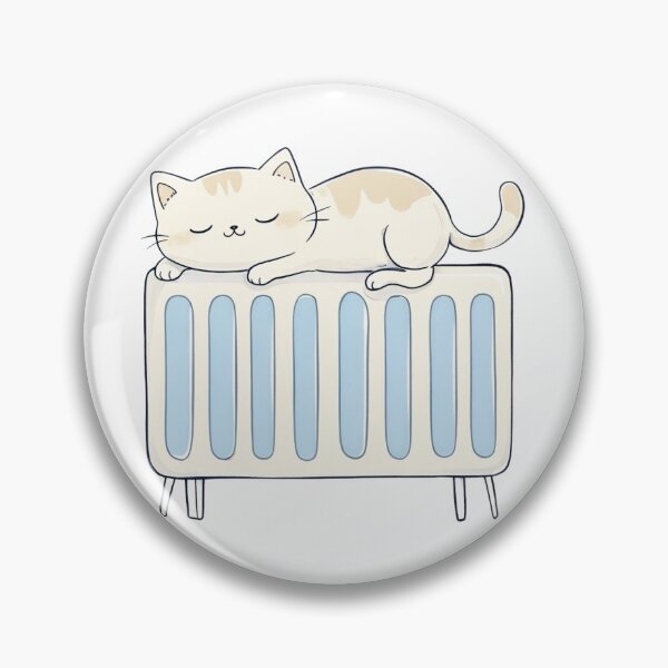 Item preview, A cat on the heater designed and sold by JIGUWORLD.