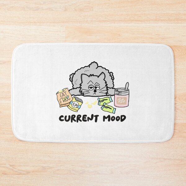 Item preview, Current Mood Cat Binge Snacking designed and sold by JoyfulDaisy.