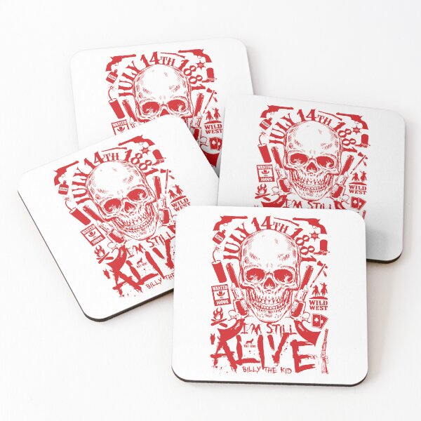 Item preview, Billy the Kid, Wanted, Western, Far West, skull designed and sold by WolfHowl1.