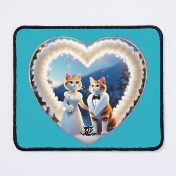 Item preview, Winter Wedding Couple Cats designed and sold by Mary The Vamp.