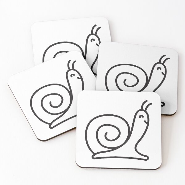 Item preview, Snail single line illustration designed and sold by OM-lova.