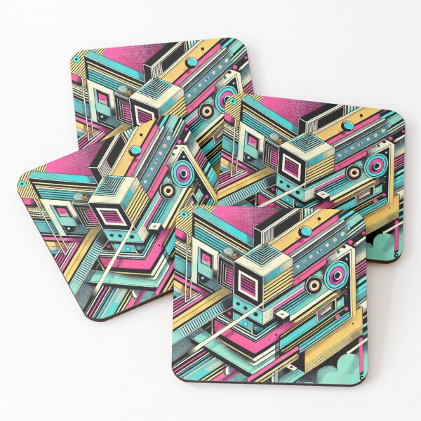 Item preview, Neon Urban Geometric Art Design designed and sold by MJShop18.