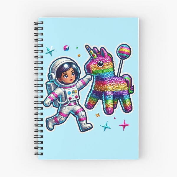 Item preview, ✨ Kid Astronaut & Flying Unicorn Piñata Holographic Sparkle Art ✨ designed and sold by Jhoane.
