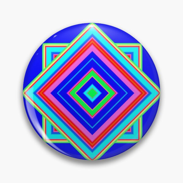 Item preview, Hippie 70s Rainbow  Gradient Quilt in Blue designed and sold by Sharon Schwalbe.
