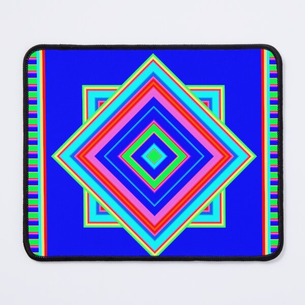 Item preview, Hippie 70s Rainbow  Gradient Quilt in Blue designed and sold by Sharon Schwalbe.
