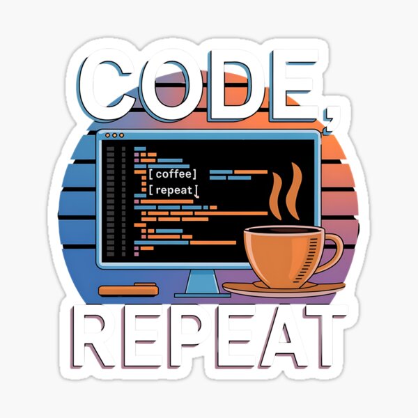 Artikel-Vorschau von Code, Kaffee, Wiederholen – Programmierer-Lifestyle, designt und verkauft von Evolved Ape.