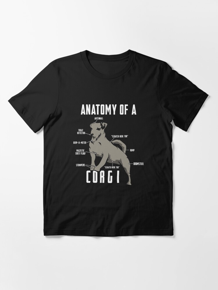 Alternate view of Anatomy of a Corgi - Funny Dog Lover Gift Essential T-Shirt