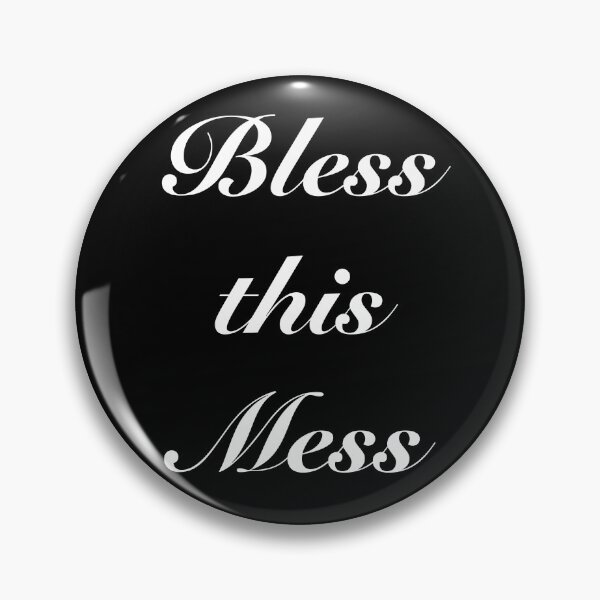 Item preview, Bless This Mess - Quote designed and sold by AwesomeAiArt.