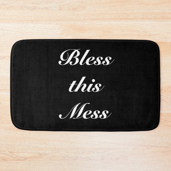 Item preview, Bless This Mess - Quote designed and sold by AwesomeAiArt.