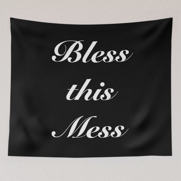 Item preview, Bless This Mess - Quote designed and sold by AwesomeAiArt.