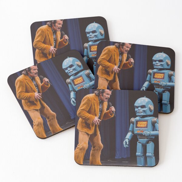 Item preview, Robert Goulet grills his robot guest designed and sold by GarfunkelGloom.