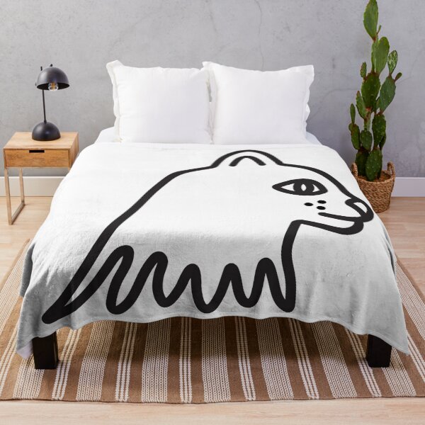 Item preview, Cat muzzle single line illustration designed and sold by OM-lova.