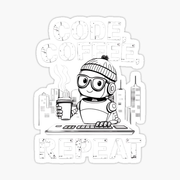 Artikel-Vorschau von Code, Kaffee, Wiederholen – Programmierer-Lifestyle, designt und verkauft von Evolved Ape.