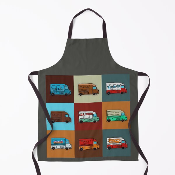 Item preview, 9 French food delivery vans designed and sold by Antoine Marineau Bélanger.