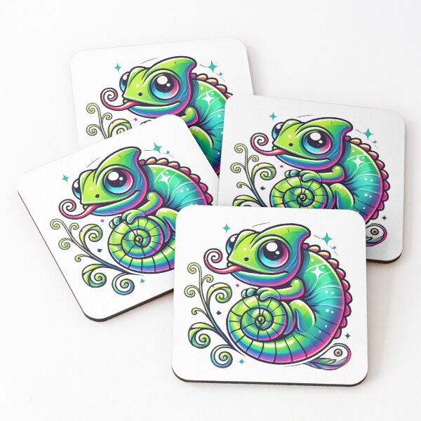 Item preview, Cute colorful and magical chameleon designed and sold by JonelleTshirts.