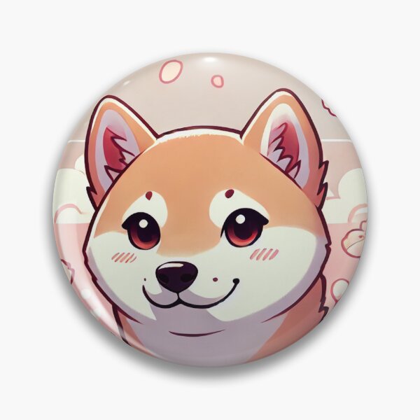 Item preview, Shiba dog with cherry blossom  designed and sold by GingaDesigns.