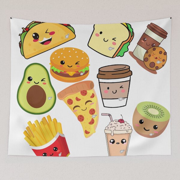 Item preview, My Belly Has Two Buttons Food Collage designed and sold by MamaCDesigns.
