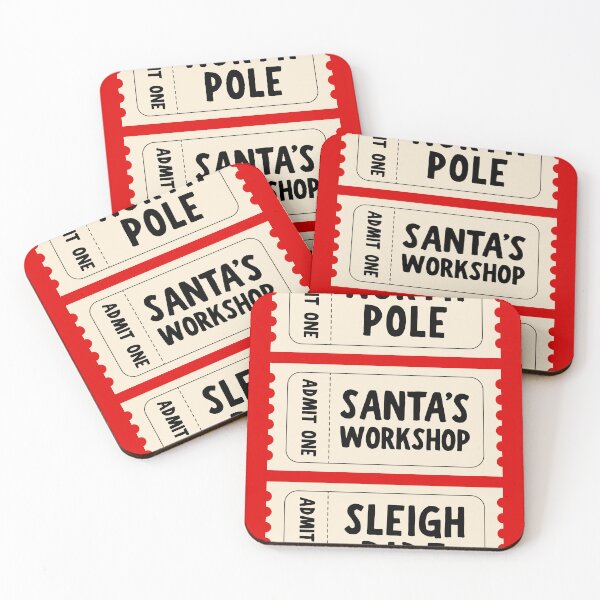 Item preview, North Pole Tickers Admit One Santa's Workshop Sleigh Ride  designed and sold by TheLoveShop.