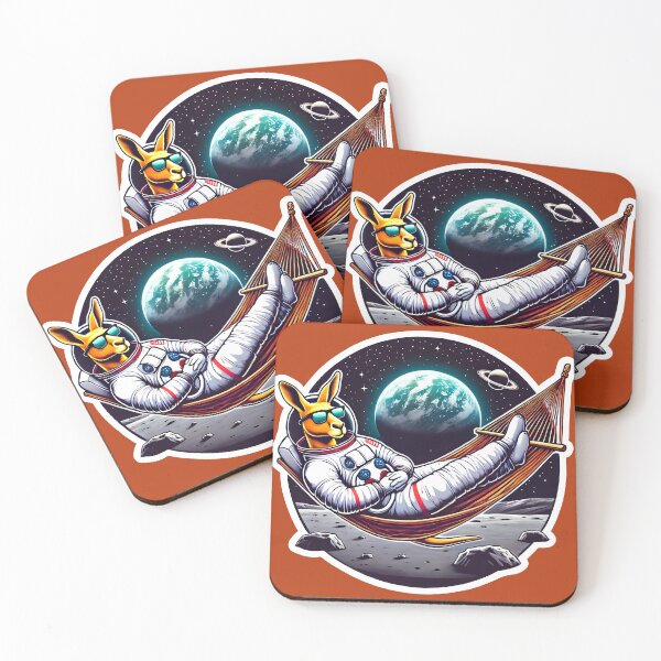 Item preview, Relaxed Space Kangaroo on the Moon designed and sold by shrolts.