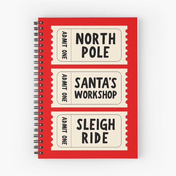 Item preview, North Pole Tickers Admit One Santa's Workshop Sleigh Ride  designed and sold by TheLoveShop.