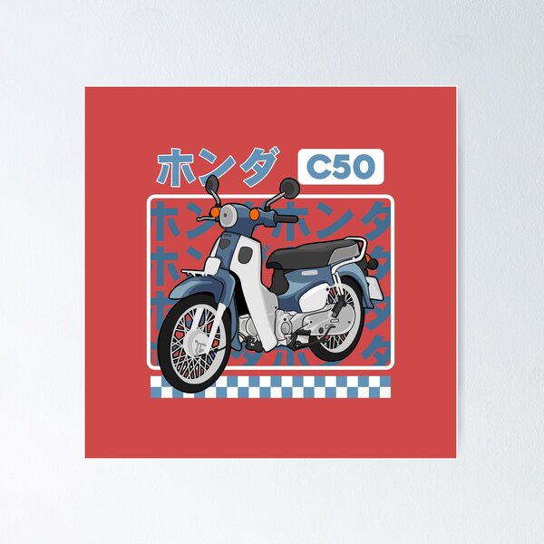 Item preview, Honda C50 Design Free Vector designed and sold by andriassaputro.