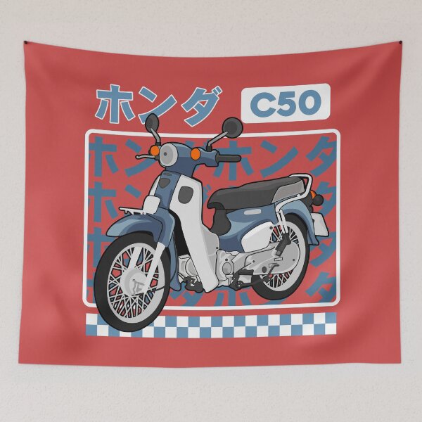 Item preview, Honda C50 Design Free Vector designed and sold by andriassaputro.
