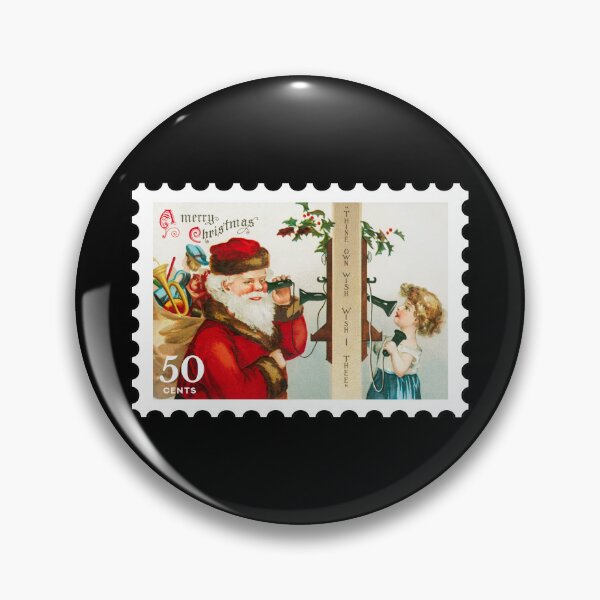 Item preview, Vintage Merry Christmas Stamp designed and sold by RabbitK.