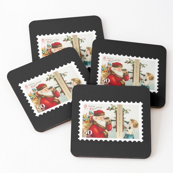Item preview, Vintage Merry Christmas Stamp designed and sold by RabbitK.