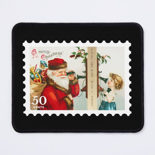 Item preview, Vintage Merry Christmas Stamp designed and sold by RabbitK.
