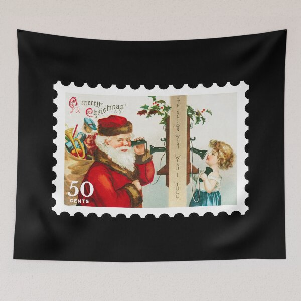 Item preview, Vintage Merry Christmas Stamp designed and sold by RabbitK.