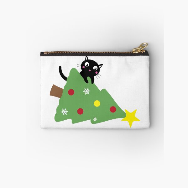 Item preview, Cat and Christmas Tree down designed and sold by MagnoliaLake.