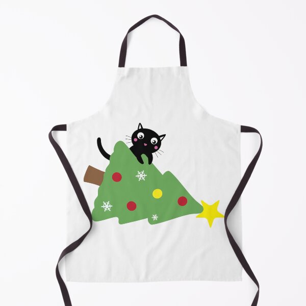 Item preview, Cat and Christmas Tree down designed and sold by MagnoliaLake.