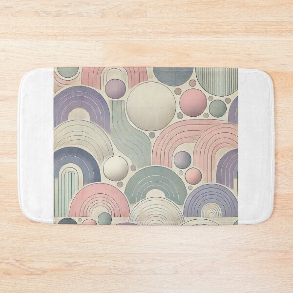 Item preview, Pastel Harmony: Geometric Flow Seamless Pattern designed and sold by MrDRK1536.