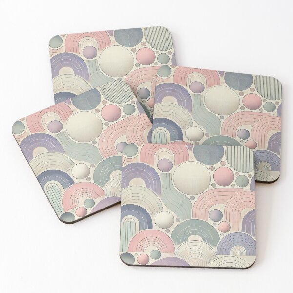 Item preview, Pastel Harmony: Geometric Flow Seamless Pattern designed and sold by MrDRK1536.