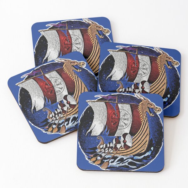 Item preview, Viking longship Dark designed and sold by onboarddesigns.