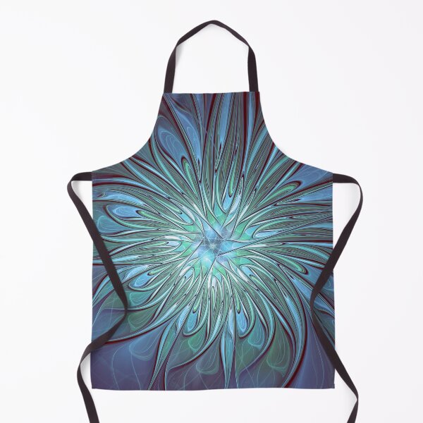 Item preview, Modern Abstract Trendy Blue Flower Fractal Art designed and sold by gabiwArt.