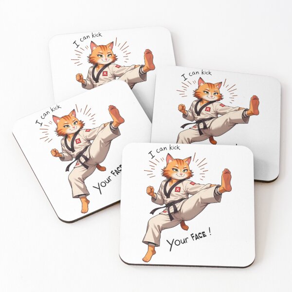 Item preview, Super cool karate kitty designed and sold by JonelleTshirts.