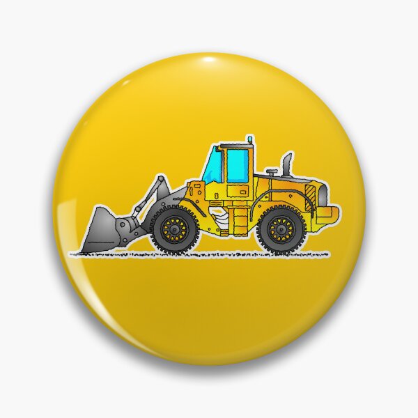 Item preview, Wheel Loader Construction Vehicle Cartoon Design designed and sold by themagiccrayons.