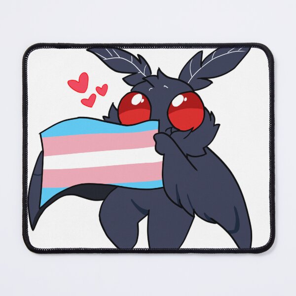 Item preview, Mothman with trans flag designed and sold by apollodesigns-.