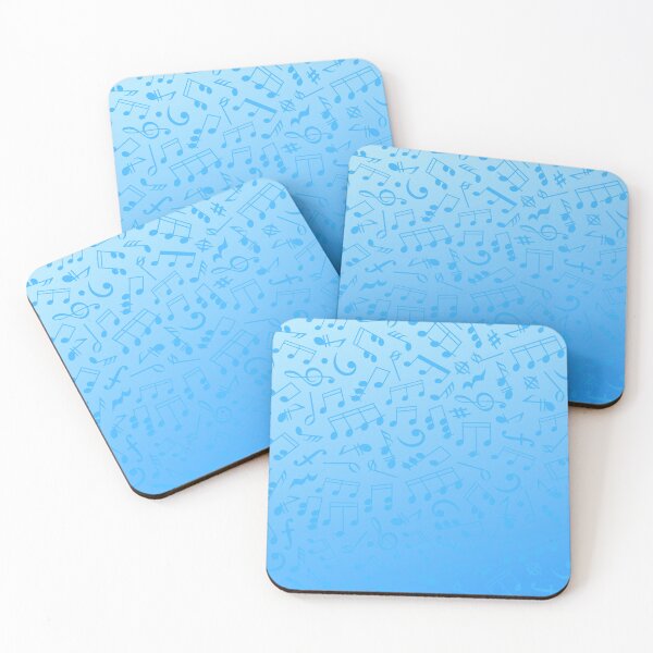 Item preview, Music Notes On A Blue Gradient designed and sold by BrightrDayMusicArt.