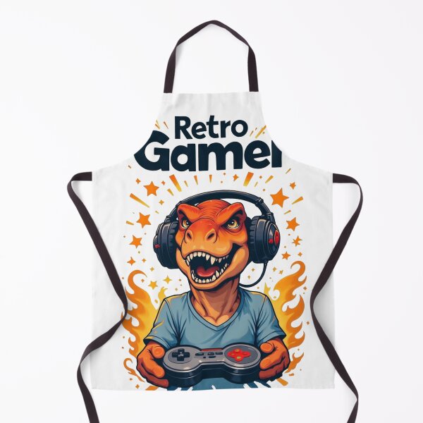 Item preview, Retro dinosaur Gamer on fire. designed and sold by JonelleTshirts.