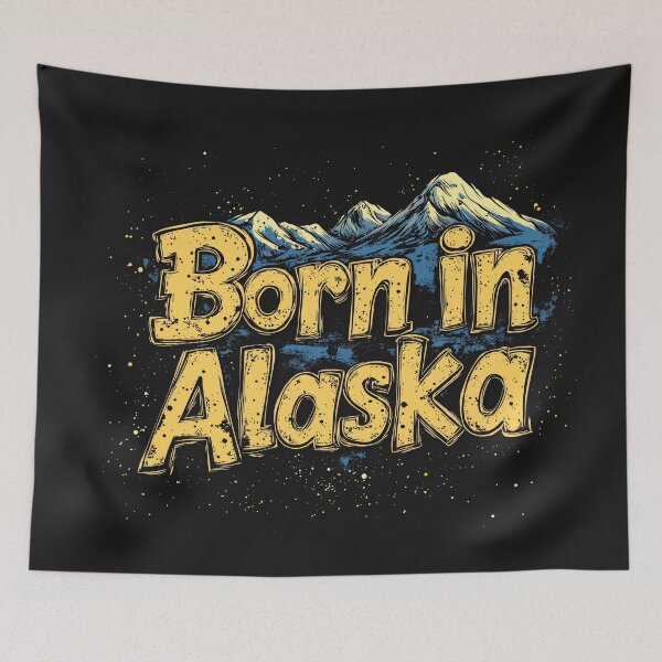 Item preview, Classic Born in Alaska designed and sold by OriginalBeerCat.