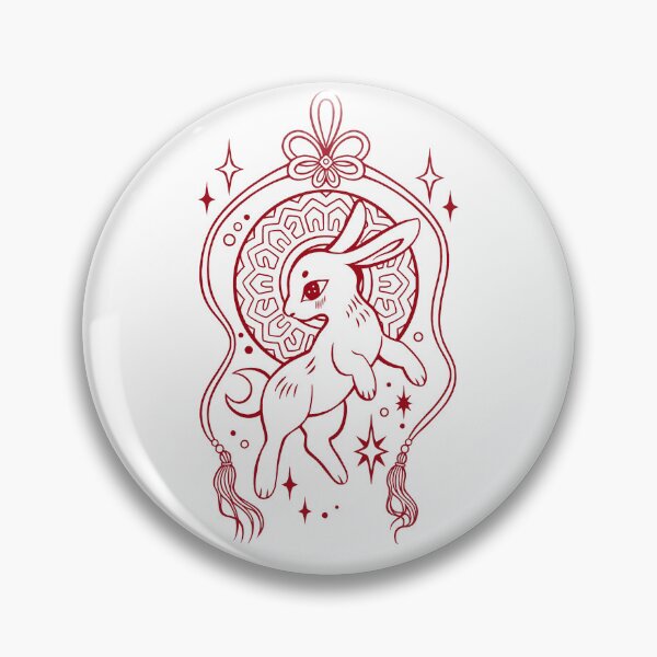 Item preview, Mooncake White Rabbit Red designed and sold by mellocat.