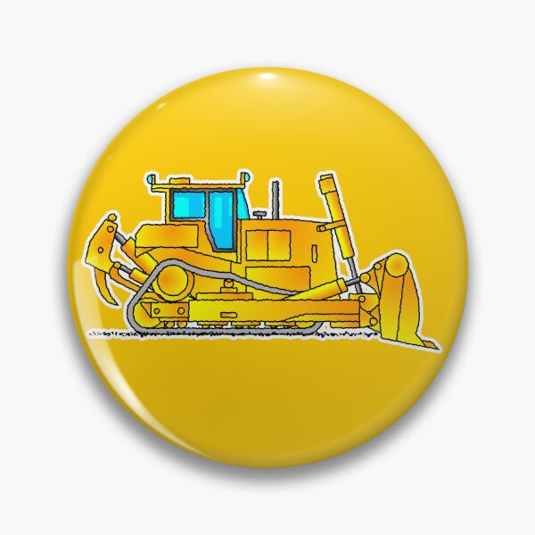 Item preview, Bulldozer Construction Vehicle Cartoon Design designed and sold by themagiccrayons.