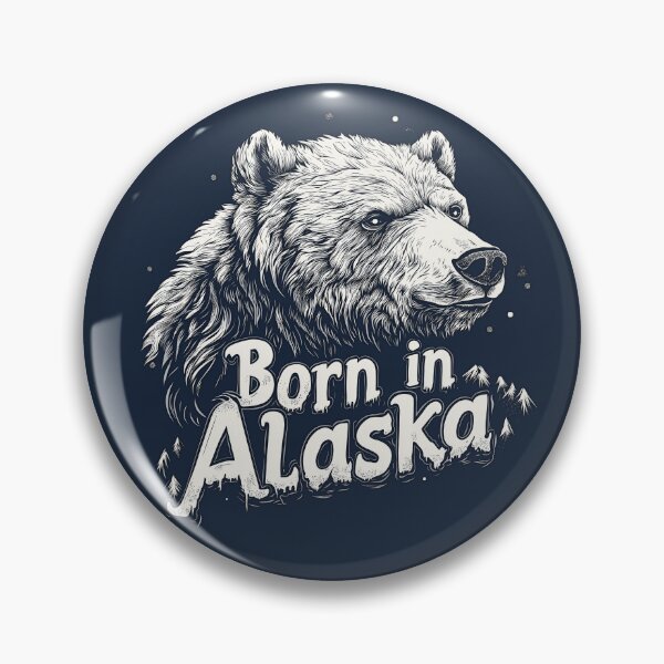 Item preview, Born in Alaska Grizzly Bear  designed and sold by OriginalBeerCat.